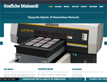 Tablet Screenshot of grafichemainardi.com